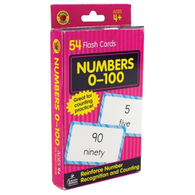 Numbers 0-100 Flash Cards Grade PK-1