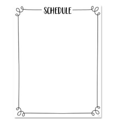 Schedule Chart