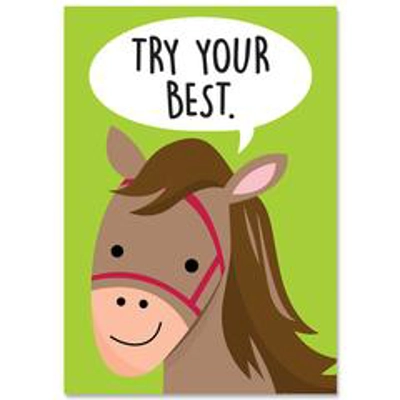 Try Your Best Farm Friends Inspire U Poster