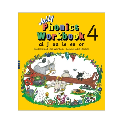 Jolly Phonics Workbook 4 (in Cursive Letters)