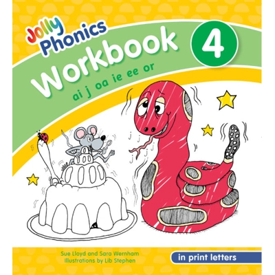 Jolly Phonics Workbook 4 (in Print Letters)