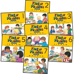 Finger Phonics Books 1–7 (in Print Letters)
