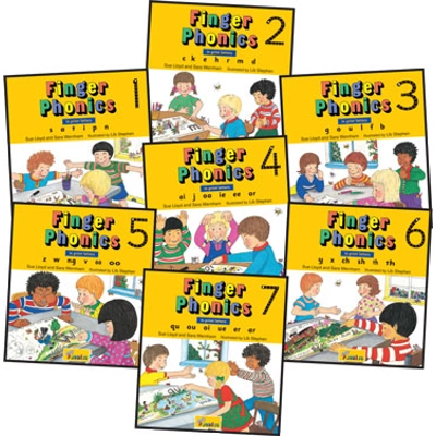 Finger Phonics Books 1–7 (in Print Letters)