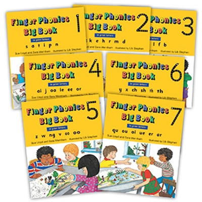 Jolly Finger Phonics Big Books 1–7 (in Print Letters)