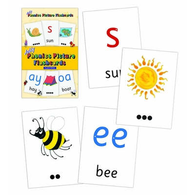 Jolly Phonics Picture Flashcards (in Print Letters)