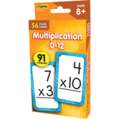Multiplication 0-12 Flash Cards