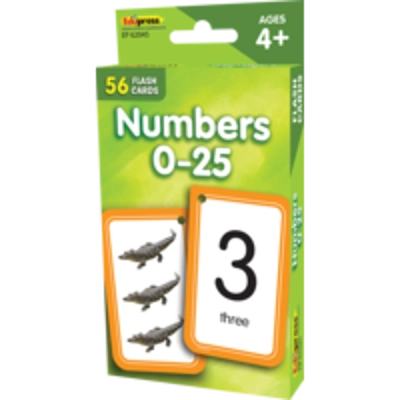 Numbers 0-25 Flash Cards