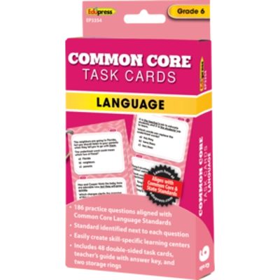 Common Core Language Task Cards Grade 6