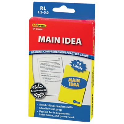 Main Idea Practice Cards Blue Level
