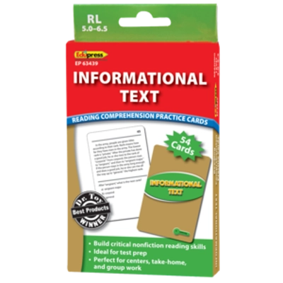 Informational Text Practice Cards Green Level