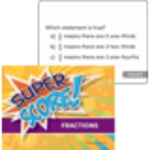 Super Score Game Fractions Grades 3+