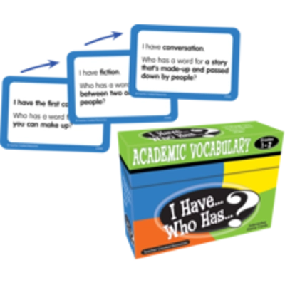 I Have, Who Has Academic Vocabulary Game Grade 1-2