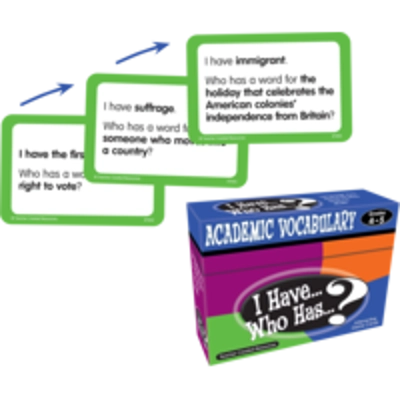 I Have, Who Has Academic Vocabulary Game Grade 4-5