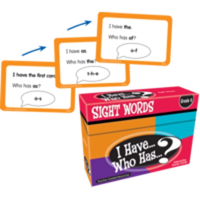 I Have, Who Has Sight Words Game Grade K