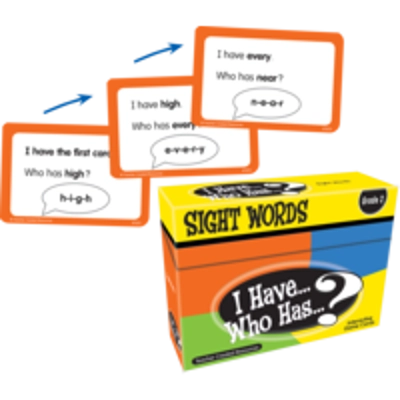 I Have, Who Has Sight Words Game Grade 2