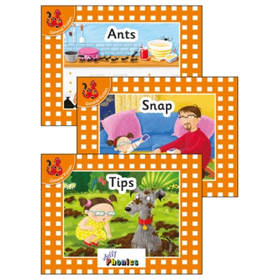 Jolly Phonics Orange Level Readers Set 1 (in Cursive Letters)