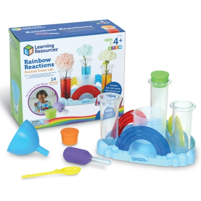 Rainbow Reactions Preschool Science Lab