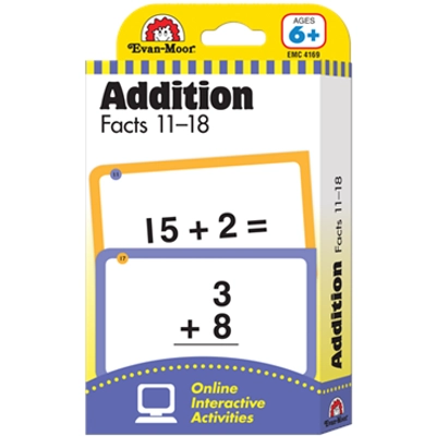 Learning Line: Addition Facts 11-18, Grade 1+ Age 6+ - Flashcards