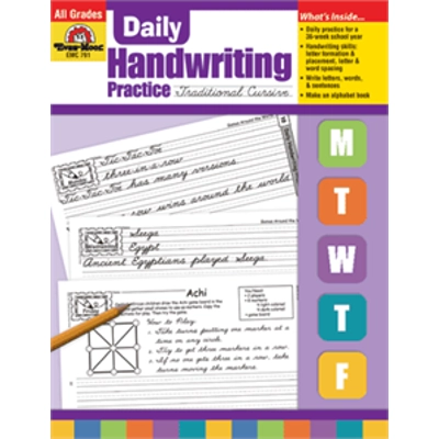 Daily Handwriting Practice: Traditional Cursive, Grades K-6