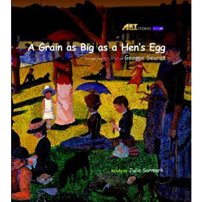 Art Classic Stories Level 3 The Grain as Big as a Hen's Egg HC w/ CD, illustrated in the style of George Seurat Book No. 24