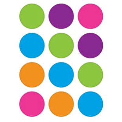 Bright Colors Circles Mini Accents