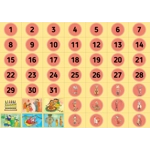 CALENDAR CHART MON-SUN BOXES (LAMINATED A3 POSTER)