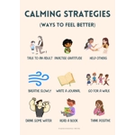 CALMING STRATEGIES (A3 PORTRAIT POSTER)