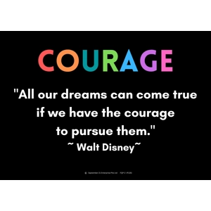 COURAGE - WALT DISNEY A3 POS..