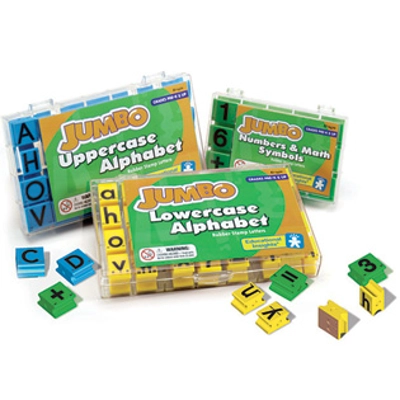 JUMBO LOWERCASE ALPHABET RUBBER STAMPS