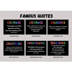 FAMOUS QUOTES A3 POSTERS SET OF 10
