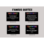 FAMOUS QUOTES A3 POSTERS SET OF 10