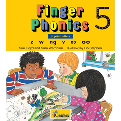 Finger Phonics Book 5 (in Print Letters)