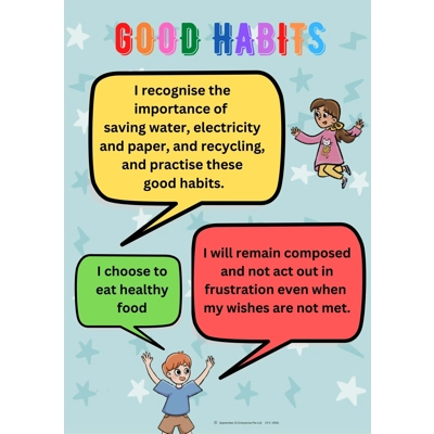GOOD HABITS (A3 PORTRAIT POSTER)