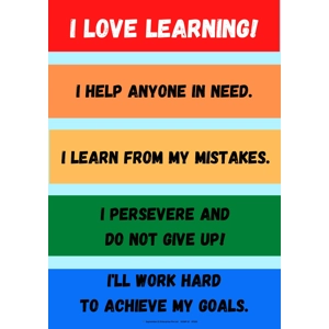 I LOVE LEARNING (A3 PORTRAIT..