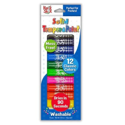 KWIKSTIX TEMPERA PAINT 12 CLASSIC COLORS