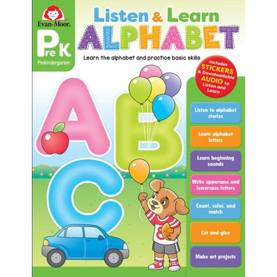Listen and Learn: Alphabet, Grade PreK
