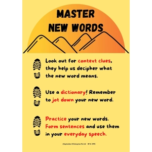 MASTER NEW WORDS (A3 PORTRAI..