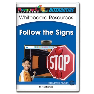 RISING LEVELLED READERS SOCIAL STUDIES WHITEBOARD GR PREK–K TO 1 SET OF 12: FOLLOW THE SIGNS