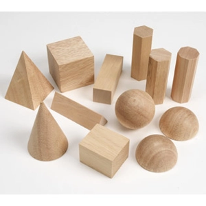 Wooden Geometric Solids (Set..