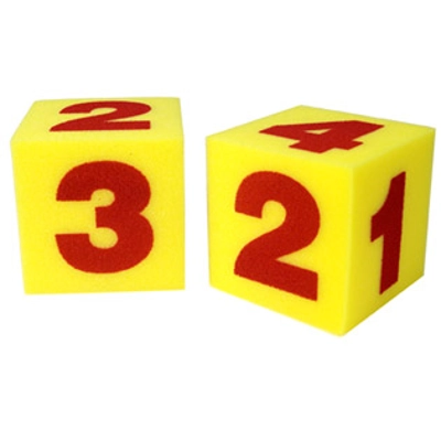 Giant Soft Number Cubes (Set of 2)