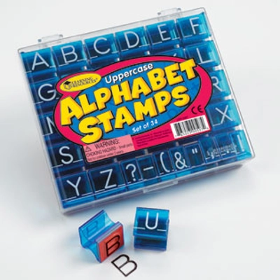 Uppercase Alphabet Stamps Set