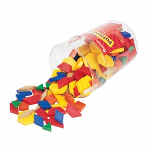 Plastic Pattern Blocks, 1 cm..