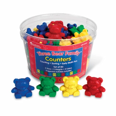THREE BEAR FAMILY COUNTERS- SET OF 80 PCS