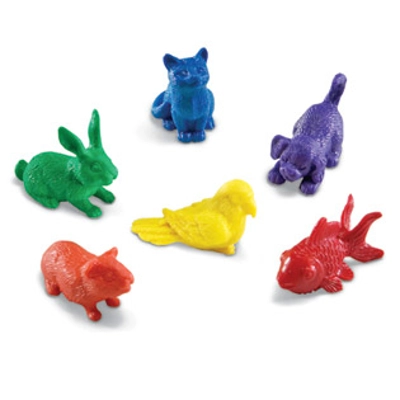 DOMESTIC PETS COUNTERS - SET OF 72