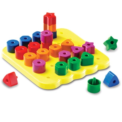 STACKING SHAPES PEG BOARD ACTIVITY SET