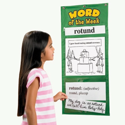 WORD OF THE WEEK VOCABULARY POCKET CHART GRADE 4