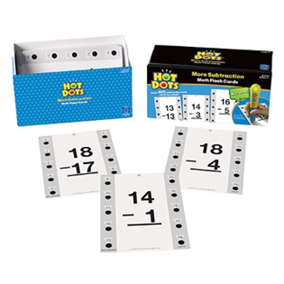 HOT DOTS® MATH FLASH CARDS MORE SUBTRACTION