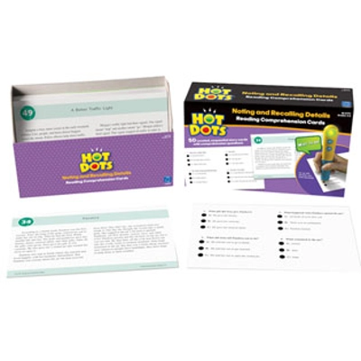 HOT DOTS® READING COMPREHENSION NOTING AND RECALLING DETAILS