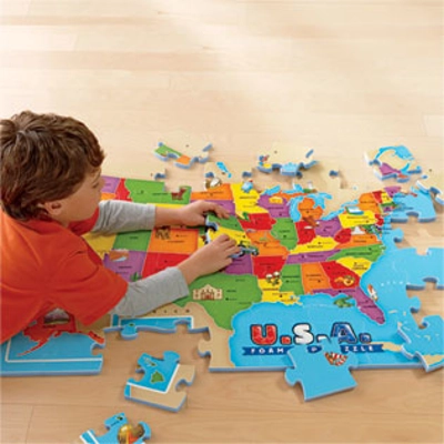 USA FOAM MAP PUZZLE