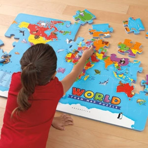WORLD FOAM MAP PUZZLE
